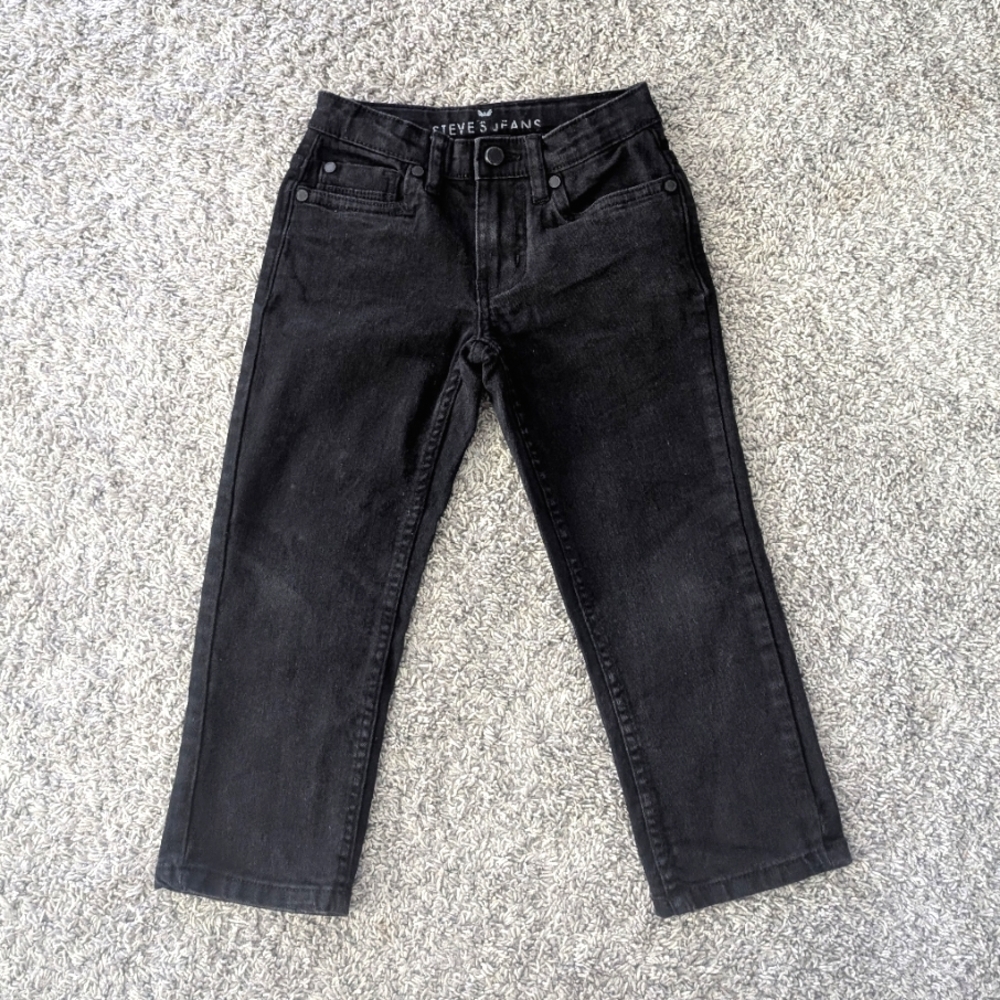 Boys black Steve's Jeans size 5